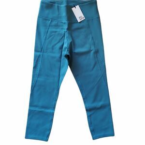 Iris and Ink cropped leggings tapestry light blue high rise workout yoga